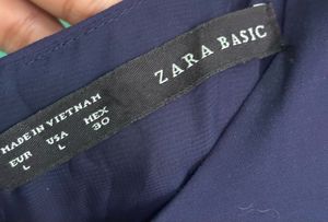 ZARA BASIC BLUE DRESS