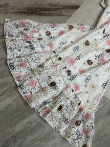 Floral Print Lace Dress