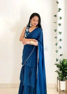 beautiful lehenga saree😍💗