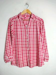 Red& White checks Top (Women's)