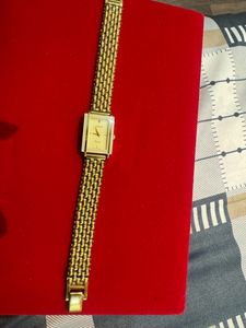 Lamex Golden Watche For Women