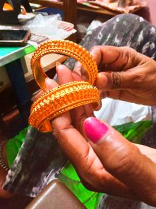 Allay Gold Plated Bangles