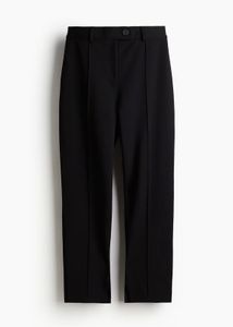 Black Straight-Leg Trousers