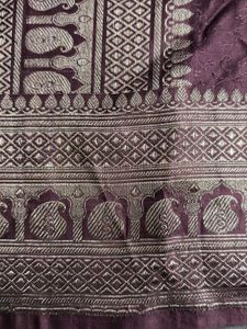 Mauve Banarasi Silk Saree