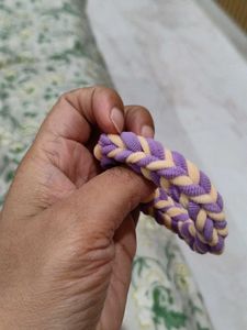 Purple Skin Handmade Rubber Bracelet