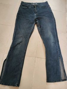 Bootcut Jeans with Slit