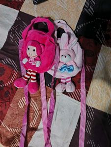 Cute Kids Plush Bags ( combo of two)