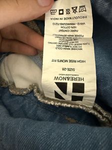 Women Pure Cotton Mom Fit Jeans