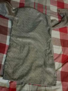 Pink Patterned Kurta