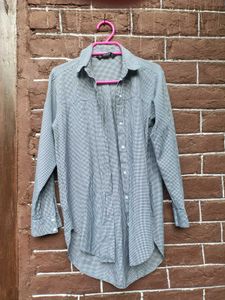 ZARA Checkered Long Sleeve Shirt