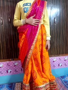 Wide Border Heavy Saree