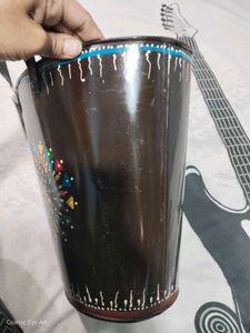 Metal Bucket Hand Painted