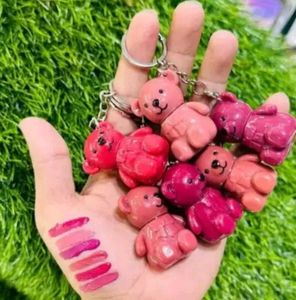 2 In1 Key Chain Bear Mist Matte Velvet Lipstick