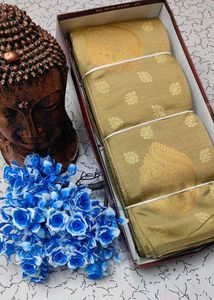 Elegant Blue Silk Blend Saree