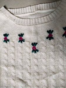 Vintage Floral Knit Top