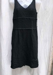 4210. Black Lace Mini Dress
