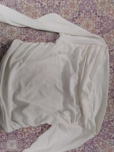 White Long Sleeve Top