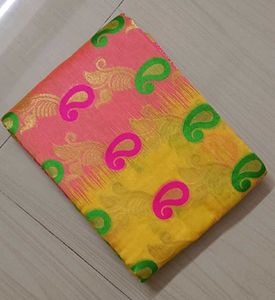 Soft Ikkat Jamdani Saree