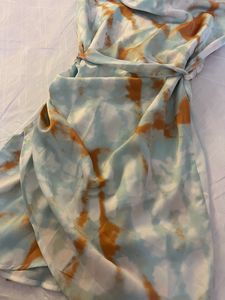 Cowl Neck Belted Slip Dress