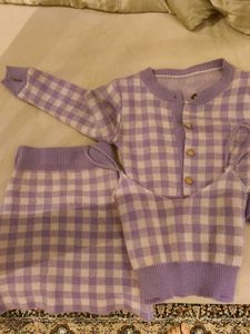 3 Piece Woolen Co Ord Set