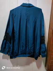 Elegant Navy Blue Blouse
