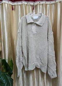 The Off-white Crochet Sweater