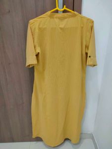 Mustard Yellow Button-Down Tunic