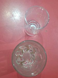 Two Unique Drinking Glasses