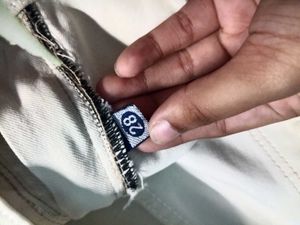 Light Wash Wide Leg Cargo Jeans