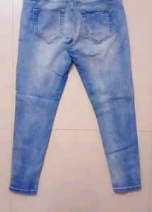 Blue Ripped SkinnyJeans👖