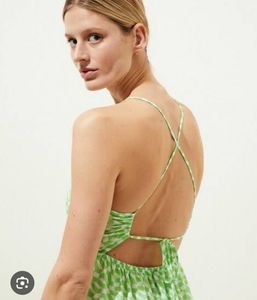 Marks &amp; spencer cotton Green Beach dress