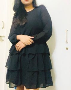 Black Frill And Flare dress On Sale