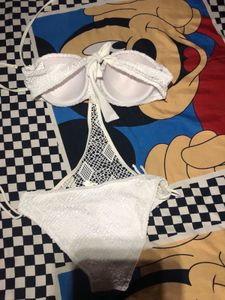White Lace Bikini Set