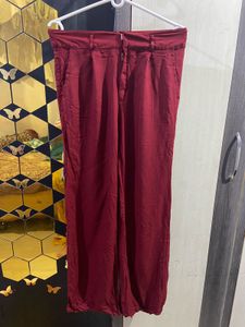 Burgundy Straight Panta