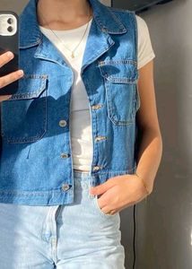 Denim Vest - Stylish Layering Piece