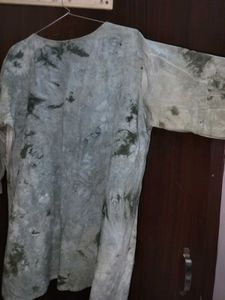 Tie-Dye Embroidered Tunic Top