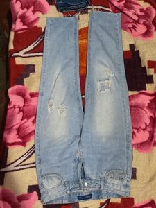 Ripped Light Wash Jeans