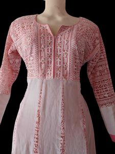Pink Anarkali Kurta For Women