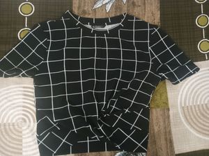 Black Checkerd Co Ord Set