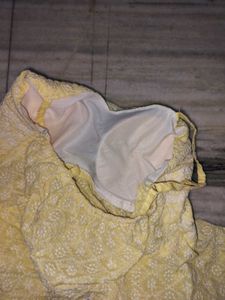 Pretty Yellow Crop Top (Padded)🎀😙