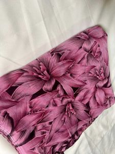 Blue Floral Print And Pink Sarees Coblo Offer 🫴🏻