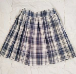 Plaid Pleated Skirt