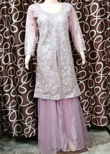 Elegant Lavender Kurta Set