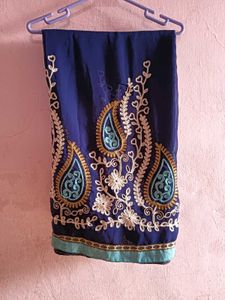Blue Saree