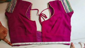 Gotta Patti Silk Saree With Readymade Blouse