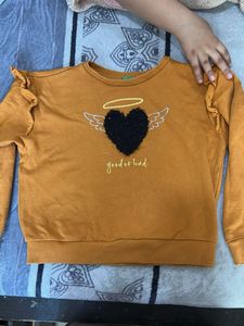 like new solid Girl's Sweatshirt