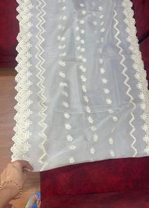 Elegant White Embroidered Salwar Kameez