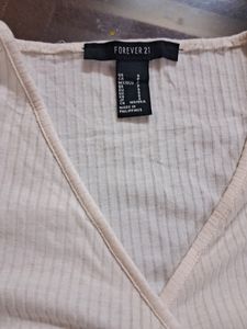 White Forever 21 Wrap Top