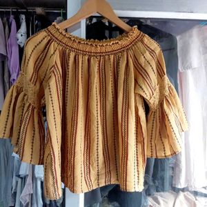 Mustard Off Shoulder