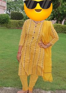 Khadi Cotton Kurti With Pant